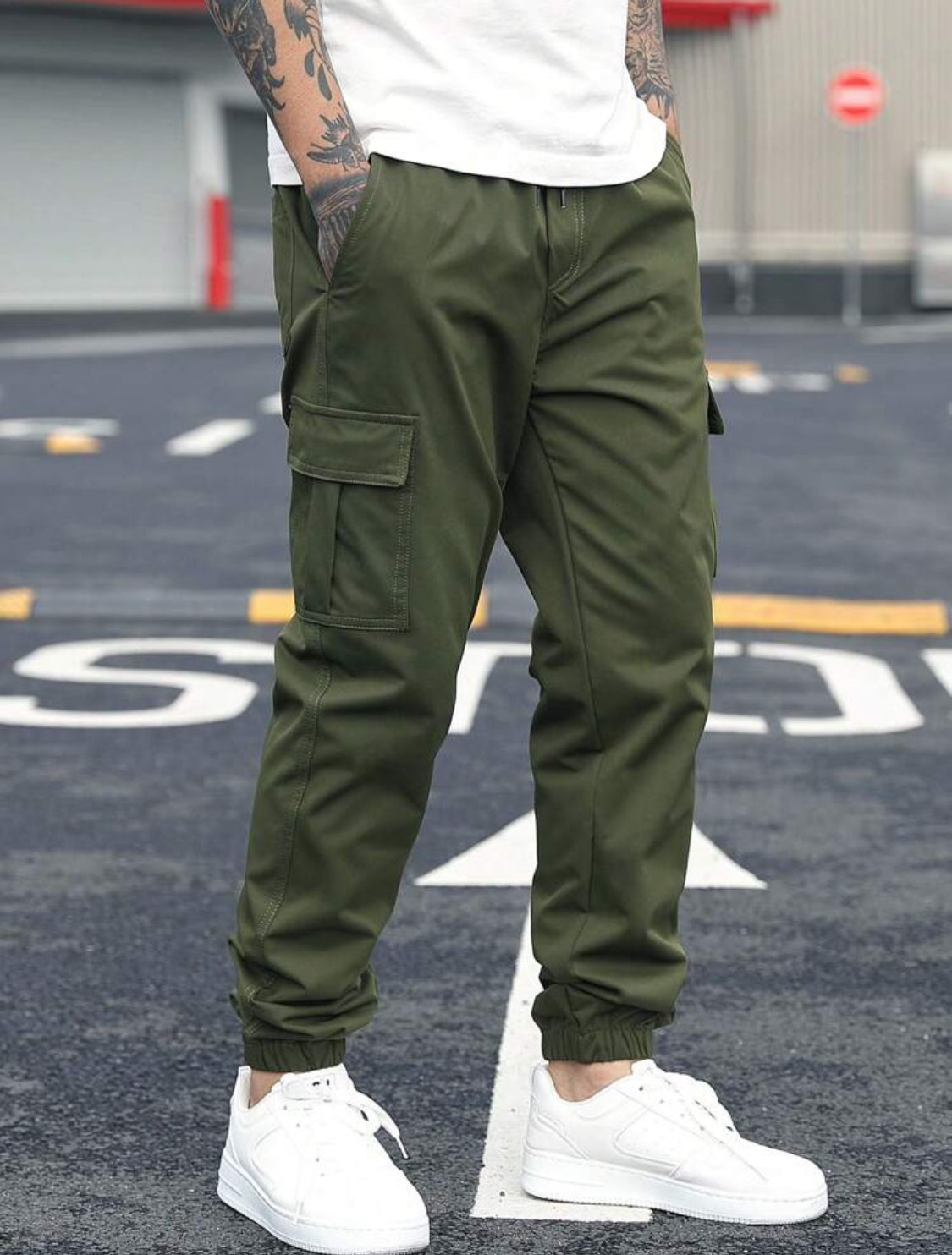 Jogger pantalones casuales de trabajo holgados para primavera/verano de hombre, pantalones japoneses con pierna cónica