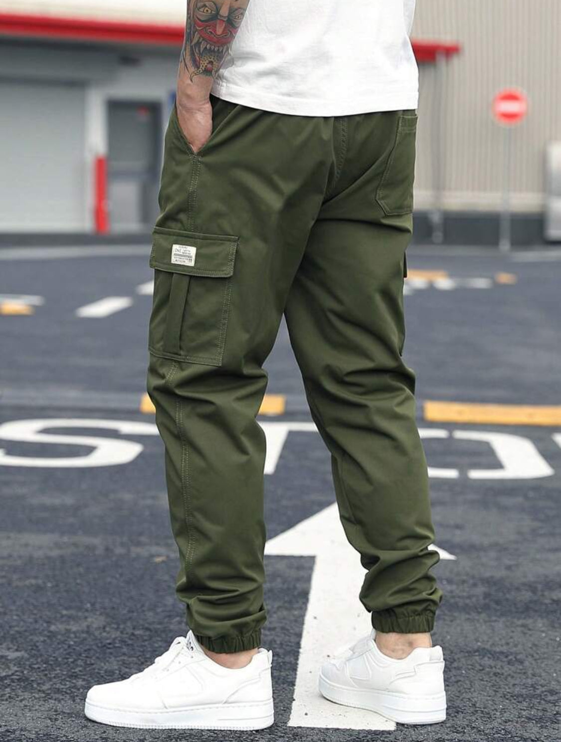 Jogger pantalones casuales de trabajo holgados para primavera/verano de hombre, pantalones japoneses con pierna cónica