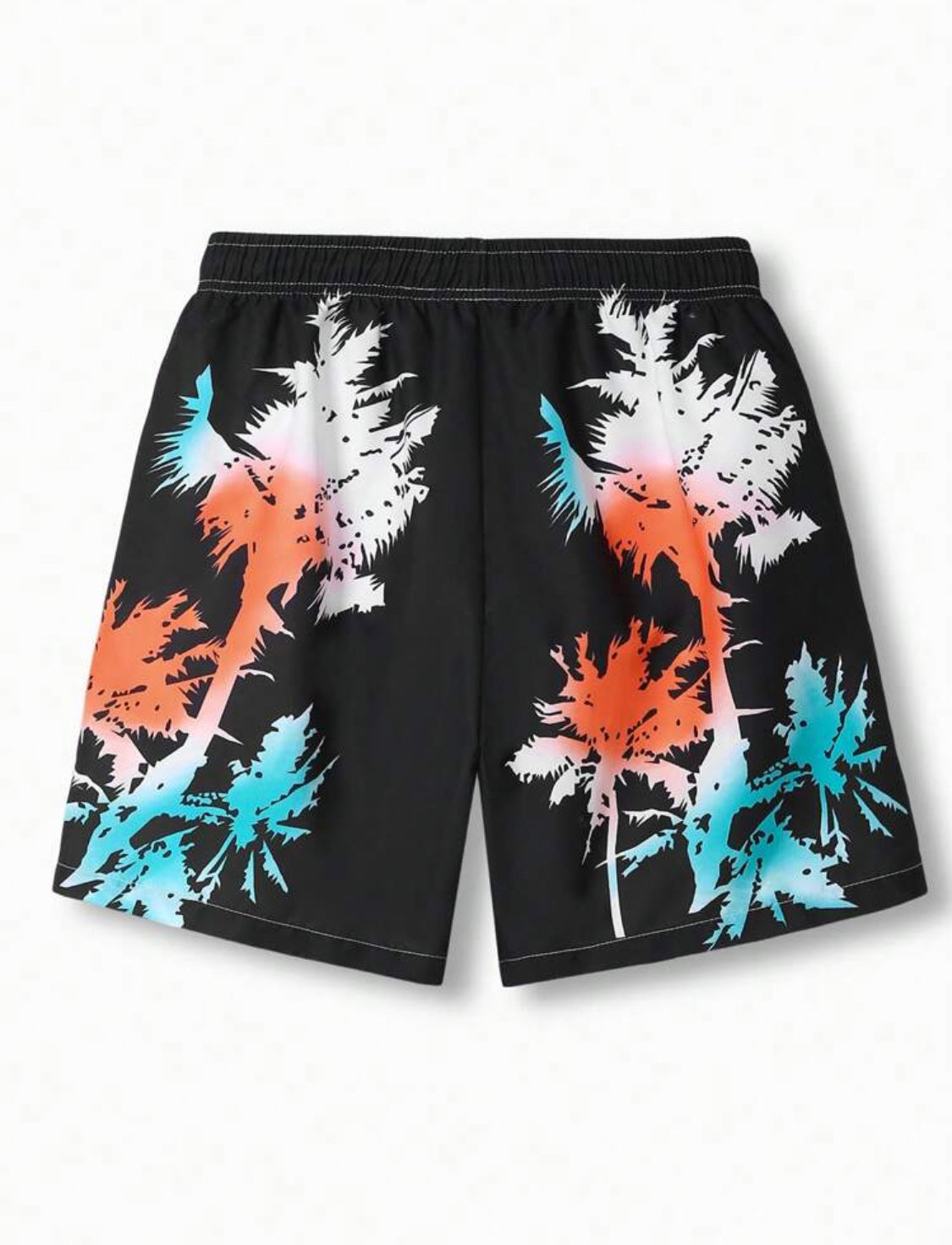 Manfinity Swimmode Boardshorts Con Estampado De Palmeras Para Hombre